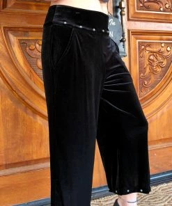 The Ranch House Silverado Studded Velvet Palazzo Pants Sale