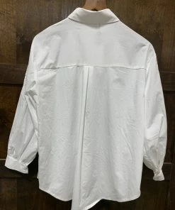 MOLLIE BRACKEN The Basic White Button Down