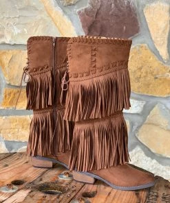 The Ranch House Native Beauty Fringe Boot Boots