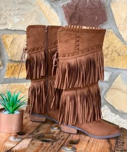 The Ranch House Native Beauty Fringe Boot Boots