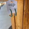 West & Co. Hoopin' Turquoise Hoops