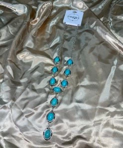 West & Co. Accessories Raining Turquoise Necklace