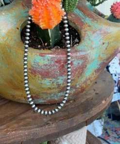 The Ranch House Silver Pearl Necklace