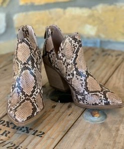 The Ranch House Shoes Steve Madden Alyse Snake Bootie