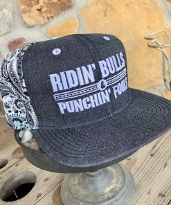 The Ranch House Hats Ridin' Bulls Punchin Fools Cap By Dale Brisby