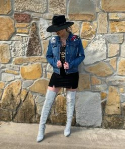 Steve Madden Wonders Rhinestone Knee High Boot