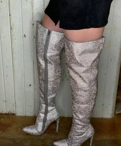 Steve Madden Wonders Rhinestone Knee High Boot