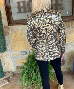 The Ranch House Sale Leopard Gold Digger Blazer