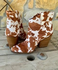 The Ranch House Shoes Bonnie Cow Booties