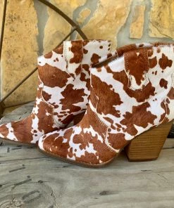 The Ranch House Shoes Bonnie Cow Booties