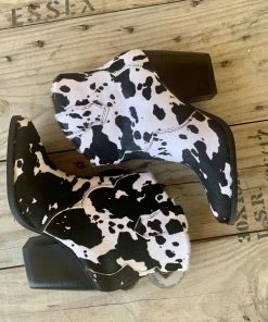 The Ranch House Shoes Bonnie Cow Booties