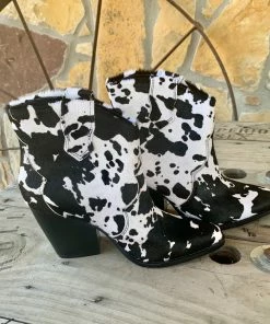 The Ranch House Shoes Bonnie Cow Booties