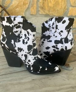 The Ranch House Shoes Bonnie Cow Booties