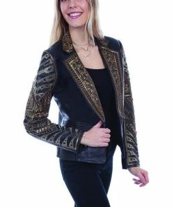 The Ranch House Outerwear Lil Miss Thang Studded Jacket