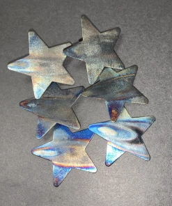 The Ranch House Gun Metal Stars Earring