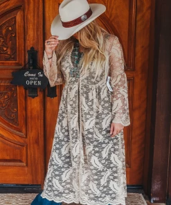 The Ranch House Scully Boho Lace Duster Women