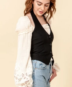 The Ranch House Business Vibes Halter Vest Sale