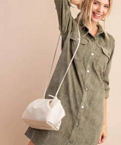 The Ranch House Olive This Shirt Dress