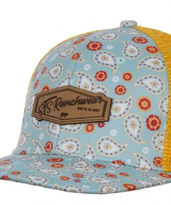 The Ranch House STS Paisley And Leather Cap