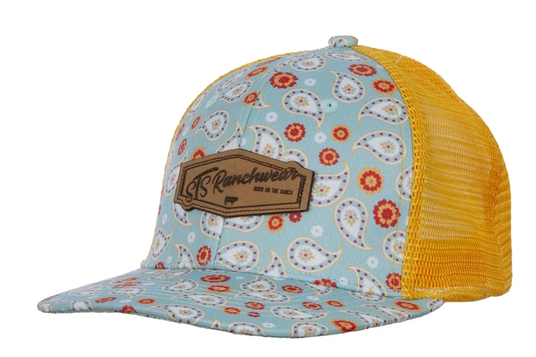 The Ranch House STS Paisley And Leather Cap 4 The Ranch House STS Paisley And Leather Cap