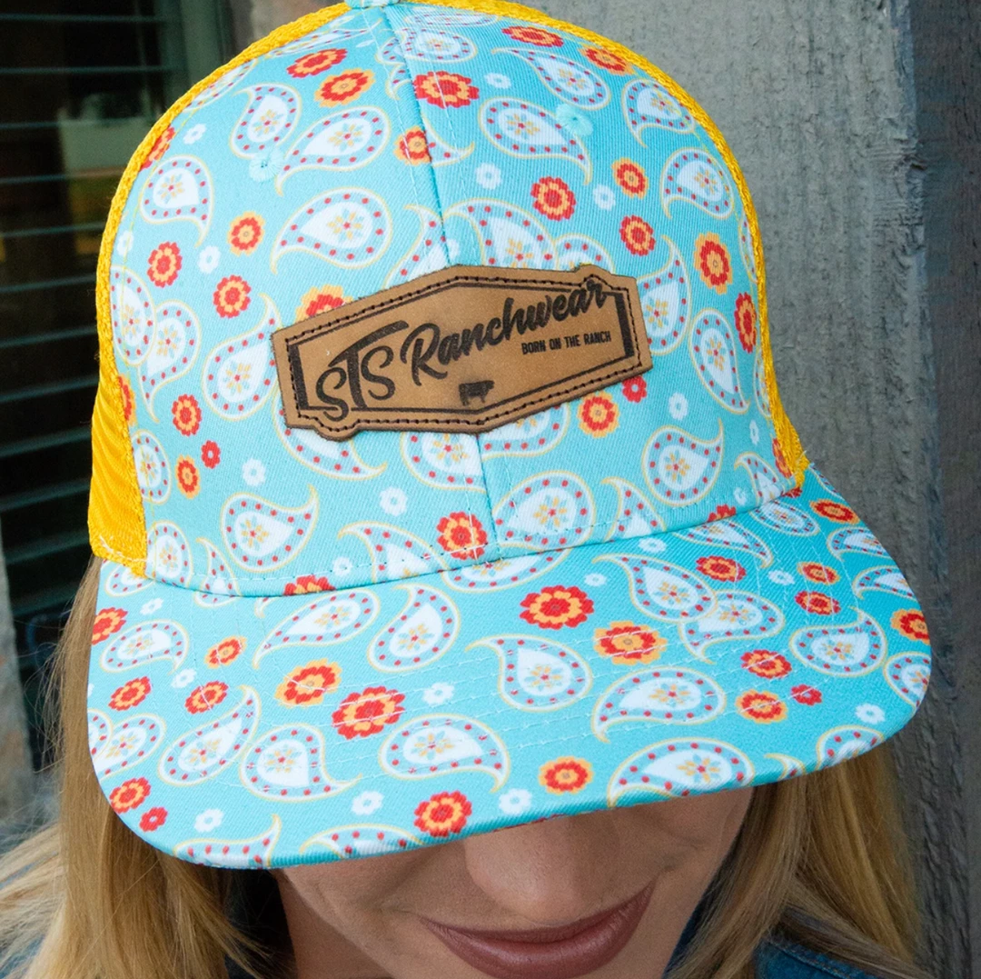 The Ranch House STS Paisley And Leather Cap 5 The Ranch House STS Paisley And Leather Cap