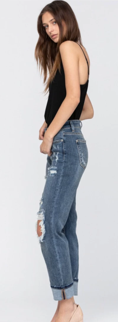The Ranch House Judy Blue Bleach Splashed Boyfriend Jeans Women 4 The Ranch House Judy Blue Bleach Splashed Boyfriend Jeans Women