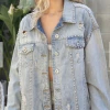 The Ranch House Better With Studs Denim Jacket Women
