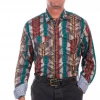 The Ranch House Tops Scully Mens Jaquard Striped Shirt 1 The Ranch House Tops Scully Mens Jaquard Striped Shirt
