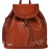 The Ranch House Accessories Scully Leather Stitched Backpack