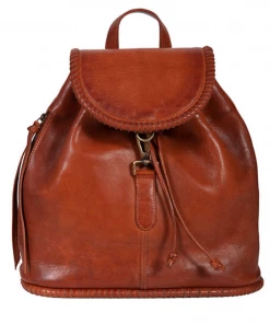 The Ranch House Accessories Scully Leather Stitched Backpack