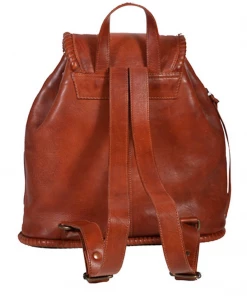 The Ranch House Accessories Scully Leather Stitched Backpack