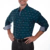 The Ranch House Scully Men's Ikat Shirt Tops