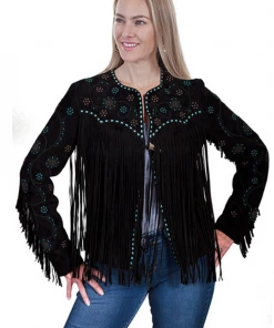 The Ranch House Scully Bead It Fringe Jacket