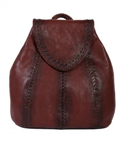 The Ranch House Accessories Scully Stitched Up Leather Backpack