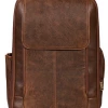 The Ranch House Scully Leather Flap Backpack