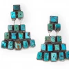 The Ranch House Sale Double D Turquoise Pyramid Earrings 1 The Ranch House Sale Double D Turquoise Pyramid Earrings