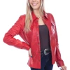 The Ranch House Outerwear Scully Lady In Red Jacket