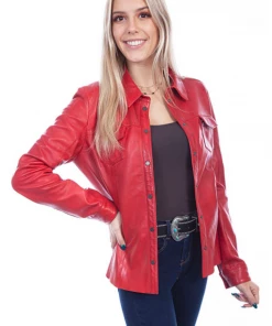The Ranch House Outerwear Scully Lady In Red Jacket