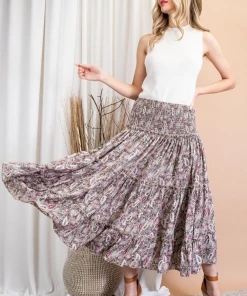 The Ranch House Paisley Day Maxi Skirt Bottoms
