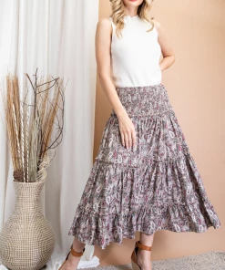 The Ranch House Paisley Day Maxi Skirt Bottoms