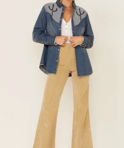 The Ranch House Collections FLARA INDIGO CACTUS SHIRT