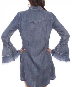 The Ranch House Women Scully Boho Denim Dress