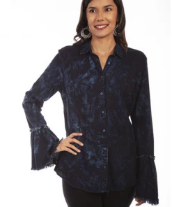 The Ranch House Scully Tie Die Top