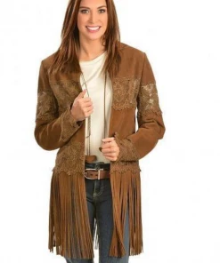 The Ranch House Scully Crochet Fringe Jacket Outerwear