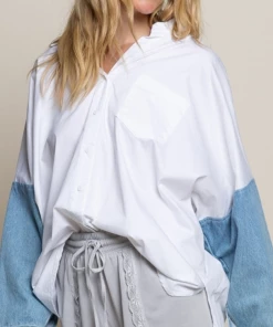 The Ranch House Denim And White Shirt