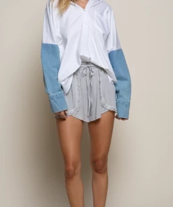 The Ranch House Denim And White Shirt