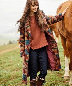 The Ranch House Katharine Sherpa Long Duster