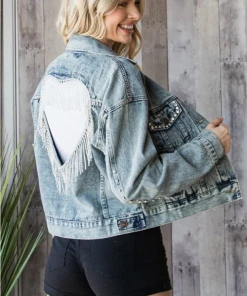 The Ranch House Heart Back Bling Jacket