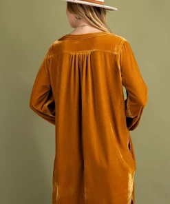 EASEL Classic Velvet Tunic Dress 18 EASEL Classic Velvet Tunic Dress