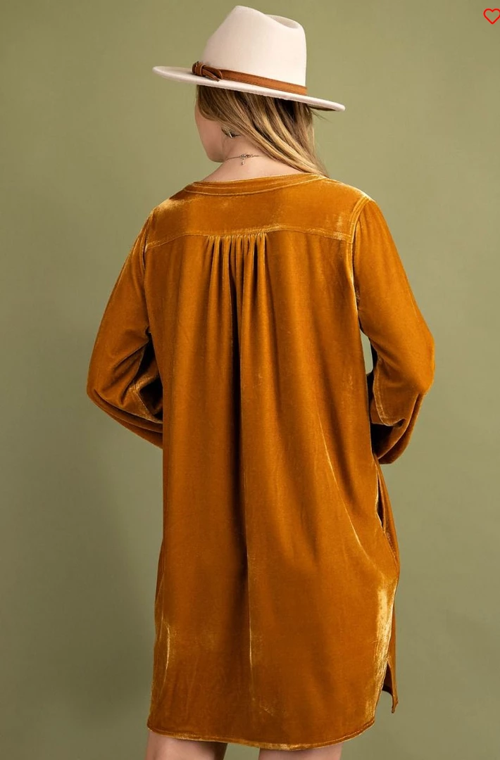 EASEL Classic Velvet Tunic Dress 6 EASEL Classic Velvet Tunic Dress